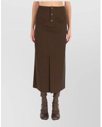 Uma Wang - High-Rise Midi Skirt - Lyst