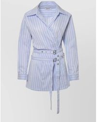 Ambush - Striped Shirt Dress - Lyst