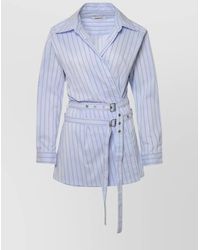 Ambush - Striped Shirt Dress - Lyst