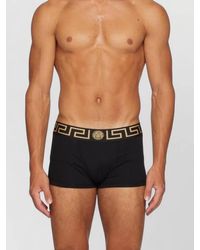 Versace - Cotton Stretch 2-Pack Logo-Print Boxer Trunks - Lyst