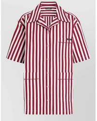 Dolce & Gabbana - Striped Cotton Shirt - Lyst