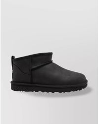 UGG - Round Toe Ankle Boots With Flat Sole - Lyst