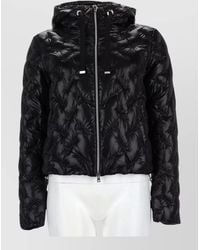 Herno - Hooded Long Sleeve Quilted Coat Side Pockets - Lyst