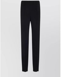 Giorgio Armani - Viscose High-Rise Straight-Leg Trousers - Lyst