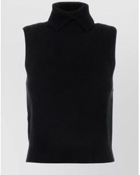 Prada - Cashmere Sleeveless Knitted Top - Lyst