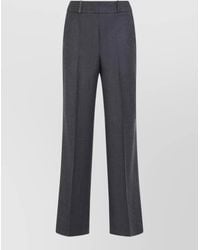 Peserico - Tailored High Waist Wide Leg Pants - Lyst