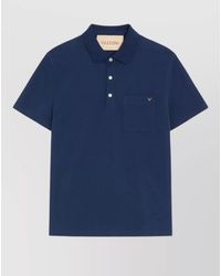 Valentino - Cotton Piqué Regular-Fit Short-Sleeve Polo Shirt - Lyst