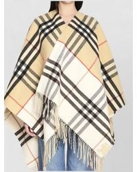 Burberry - Double Check Cape - Lyst