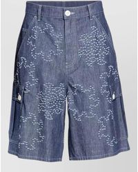 Marni - Denim Shorts Cargo Pockets - Lyst