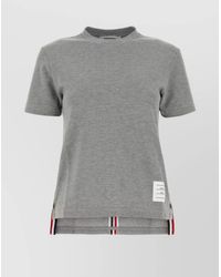Thom Browne - Cotton Piqué Relaxed-Fit Short-Sleeve T-Shirt - Lyst