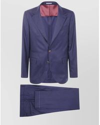 Brunello Cucinelli - Virgin Wool Single Breasted Suit - Lyst