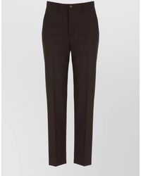Briglia 1949 - Tailored Straight Wool Blend Pants Loops - Lyst