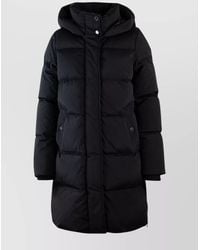 Woolrich - Long Quilted Down Jacket With Hood - Lyst