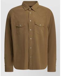 Tom Ford - Corduroy Western Shirt Regular Fit Long Sleeves - Lyst