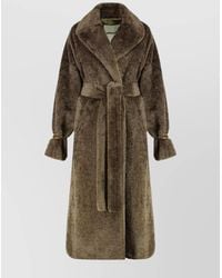 DARKPARK - Belted Faux Fur Trench Coat - Lyst