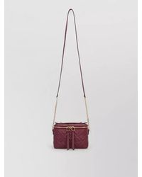 Fendi - Vanity Leather Mini Crossbody Bag - Lyst
