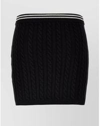 Alessandra Rich - Braided Cotton Mini Skirt - Lyst