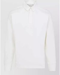 Studio Nicholson - Alyk Rugby Long Sleeve Polo Shirt - Lyst