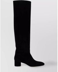 Aeyde - Suede Leather Knee-High Boots - Lyst