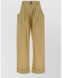 Jacob Cohen - Linsey Wide Leg Trousers Cuffed Hem - Lyst