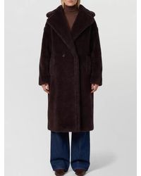 Max Mara - Alpaca Wool Silk Oversized Double-Breasted Coat - Lyst