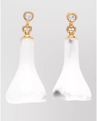 TOTEME - Crystal Embellished Drop Earrings - Lyst