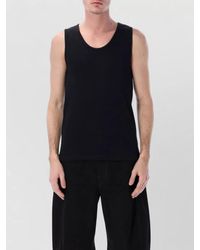 Lemaire - Ribbed Cotton Linen Tank Top - Lyst
