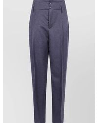 Alberta Ferretti - Virgin Wool Suit Trousers - Lyst