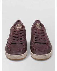 Golden Goose - Ball Star Leather Lace Up Sneakers Contrast - Lyst