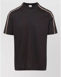 Paul Smith - Cotton Stripe Tape Short-Sleeve T-Shirt - Lyst