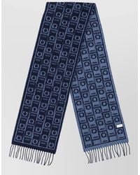 Ferragamo - Cashmere Virgin Wool Logo-Pattern Scarf - Lyst