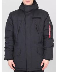 Alpha Industries - Expedition Hooded Parka Adjustable Cuffs Pockets - Lyst