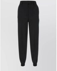 Prada - Wool Tapered Joggers - Lyst