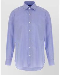 Finamore 1925 - Napoli Button Down Collar Long Sleeve Shirt - Lyst