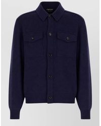 Tom Ford - Collared Knit Shirt Long Sleeves Regular Fit - Lyst