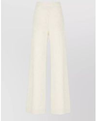 Fabiana Filippi - High Waist Sequin Lounge Trousers Ribbed Waistband - Lyst