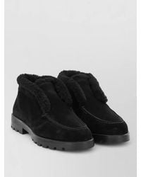 Santoni - Desert Ankle Boots Lug Rubber Sole Suede - Lyst