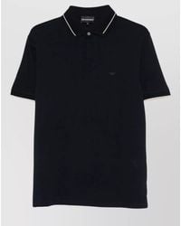 Emporio Armani - Polo Shirt Cotton Logo Short Sleeves - Lyst