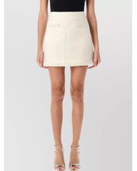 Self-Portrait - Bouclé Beaded Mini Skirt - Lyst
