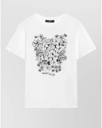 Weekend by Maxmara - Crew Neck Floral Graphic Regular Fit Top - Lyst