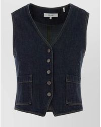 FRAME - Denim Vest - Lyst