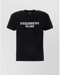 DSquared² - Cotton Crew Neck T-Shirt - Lyst