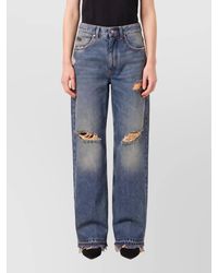 Dolce & Gabbana - Low-Rise Straight-Leg Denim Jeans - Lyst