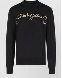 Dolce & Gabbana - Virgin Wool Short-Sleeve T-Shirt - Lyst