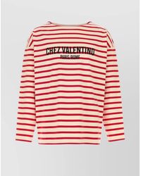 Valentino Garavani - Embroidered Cotton T-Shirt - Lyst