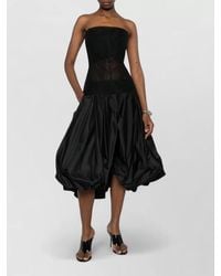 Rick Owens - Strapless Top Boned Bodice Flared Hem - Lyst