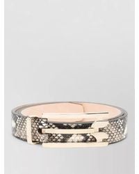 Victoria Beckham - Calf Leather Dorian Pin Buckle Belt 2.5Cm - Lyst