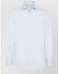 Brunello Cucinelli - Shirt Long Sleeves Button Down Collar - Lyst