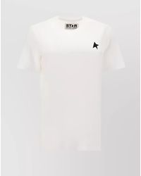 Golden Goose - Cotton Logo Print Short Sleeve T-Shirt - Lyst