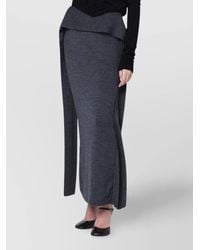 Entire studios - Wool Wrap Maxi Skirt - Lyst